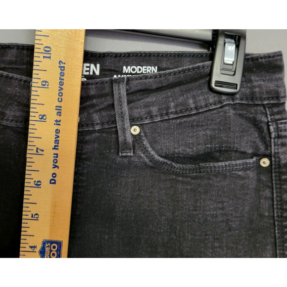 Denizen Levis Modern Distress Ankle Jeans Womens 29 Denim Black Stretches Casual - Picture 9 of 14